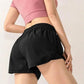 Women's Sports Shorts Anti-glare Fitness Yoga Pants Loose High Waist Quick-drying Running Training Outer Wear Casual Shorts Golf Shorts Short Pants