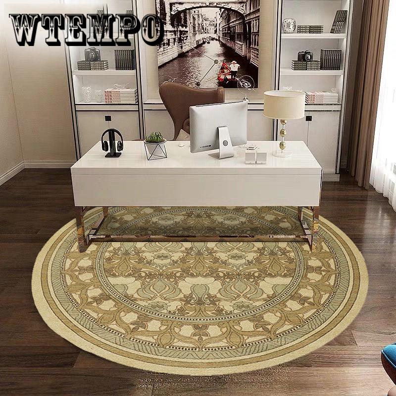 Coffee table mat soft round carpet bedroom carpet American carpet living room carpet sofa cushion