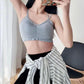 Korean Version of Women's Underwear with Strapless Beautiful Back Anti Light Movement Chest Wrapping and No Steel Ring