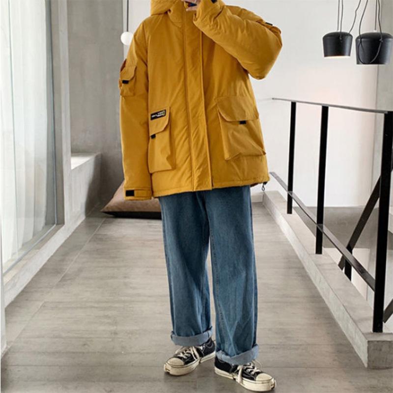 Cotton-padded Jacket Men's Padded Jacket 2021 New Student Loose Padded Jacket Winter Trend Down Padded Jacket Men