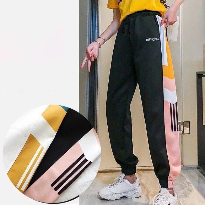 Plus Spring and Summer Handsome Hip-hop Pants Women Korean Style Trendy Student Loose Sweatpants Look Thin Casual and Versatile