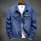 Men Winter Jean Jackets Lightblue Cowboy Outerwear Warm Denim Coats New Men Wool Liner Thicker Fleece Denim Jacket Plus Size 4xl
