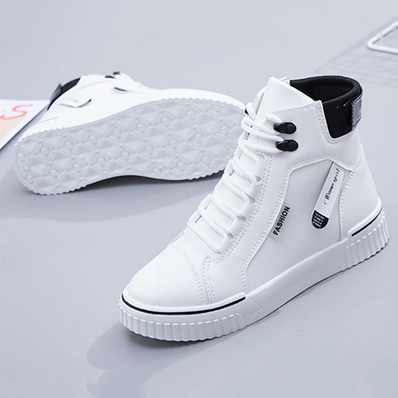 Spring and Autumn Fashion High-top Women's Shoes Korean Style All-match Sports Casual Shoes Student Tide Board Shoes