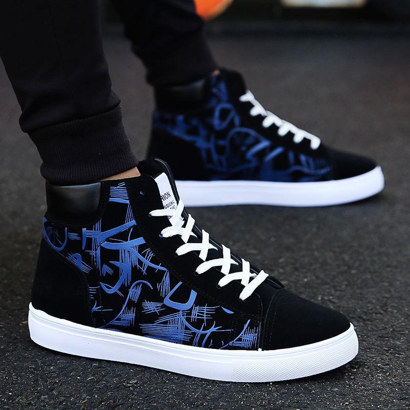 New Summer Men's Shoes High-top Shoes All-match Men's Casual Shoes Trend Sports Shoes