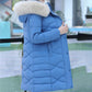Cotton-padded Jacket Women's Mid-length Winter Slim Slimming Long Padded Jacket Women's Jacket Detachable Large Fur Collar Padded Padded Jacket