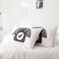 Two-piece Cotton Pillowcase Letter Printing Thickened Brushed Pillowcase Bedding