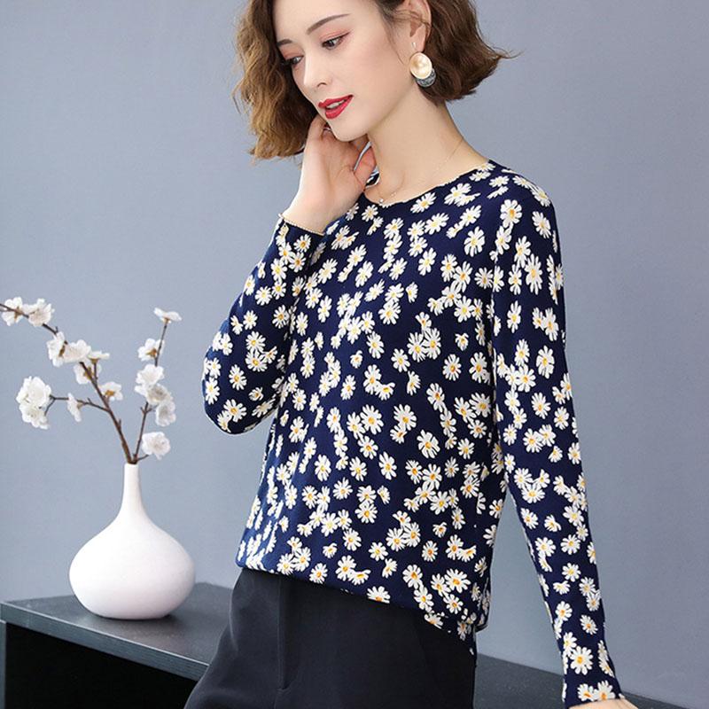 Autumn Winter 3D Printed Woolen Sweater Women O-neck Long Sleeve Warm Pullover Knit Wool Blend Jumper Tops
