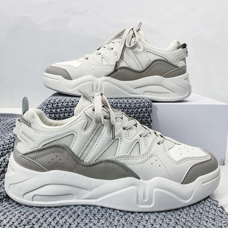 Sports Shoes Men's Thick-soled All-match Old Shoes Boys Summer Hong Kong Style Sports Small White Tide