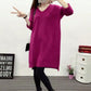 Ashion Winter Autumn Womens Sweaters Casual Long Sleeve Knitted Jumper V Neck Sweaters Dress
