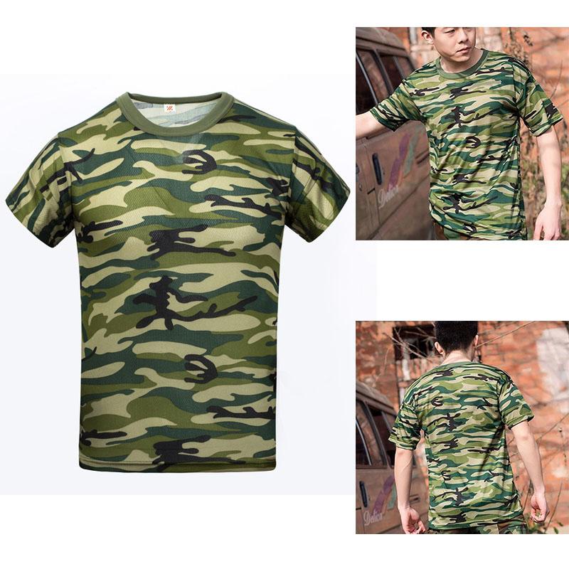 3 Pcs Camouflage Shirts Men Tees Wear-resistant Breathable T-shirt Casual Half Sleeve Pullover Labor Protection Clothing Summer