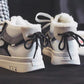 Winter High-top Plus Velvet Keep Warm and Comfortable White Shoes for Women All-match Sports and Leisure Cotton Shoes Sneakers
