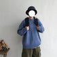 Autumn and Winter Sweater Men Loose Solid Color Thick Knit Sweater Student Shirt