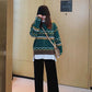 Loose round neck Sweater Women Thick Warm Vintage Knitted Sweater Casual Pullover sweater outwear Autumn Winter