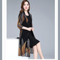 Chiffon Cardigan Mid-length Sun Protection Clothing Women's Loose Thin Large Size Shawl Jacket Air Conditioning Beach