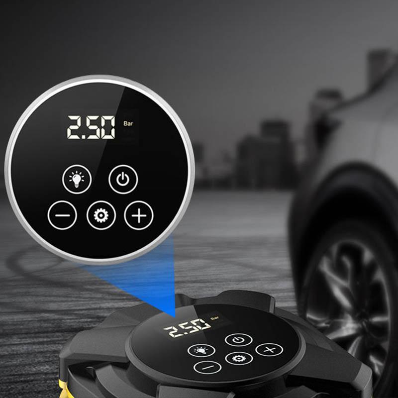 Car Air Pump Portable General-purpose Car Electric Tire Multi-function Air Pump High-power Car Pump with Data Display Screen