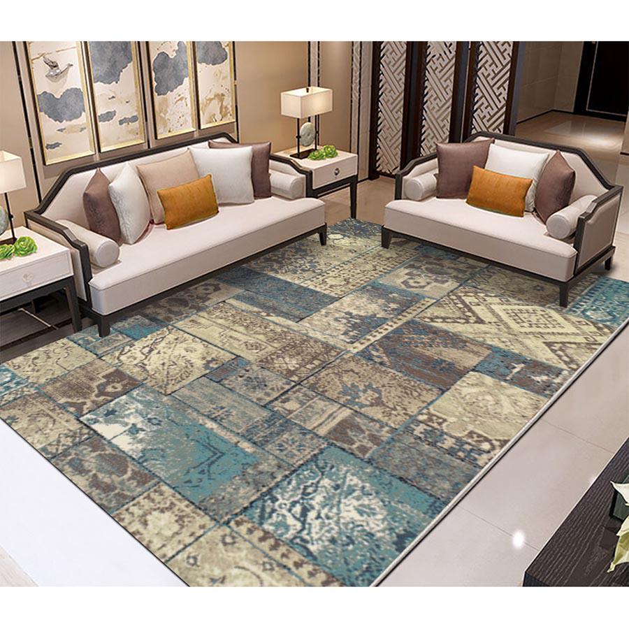 Ink Chinese Rectangular Sofa Coffee Table Carpet Carpets for Living Room Area Rug Home Decor