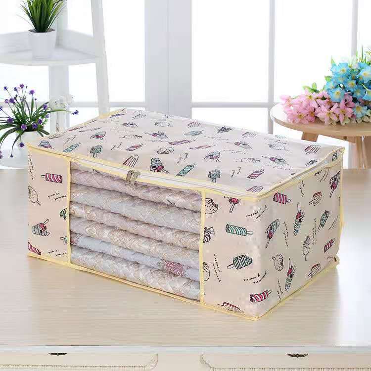 Non-woven Household Dust-proof Storage Bag Quilt Clothes Packing Bag Moving Clothes Sorting Bag