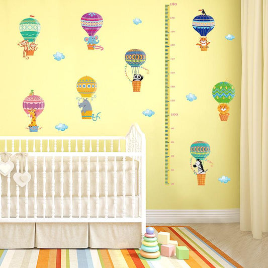 air balloon height stickers kindergarten school decorative wall stickers PVC removable