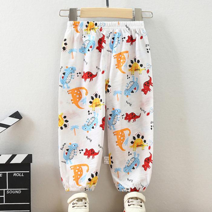 Summer Anti Mosquito Pants Children's Boys' and Girls' Pants Thin Baby Sports Pants Lantern Pants