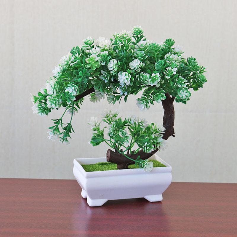 Fake Flower Potted Plant Decoration Living Room Bedroom Flower Arrangement Potted Plant Simulation Flower Set Bonsai Cabinet Decoration Decoration