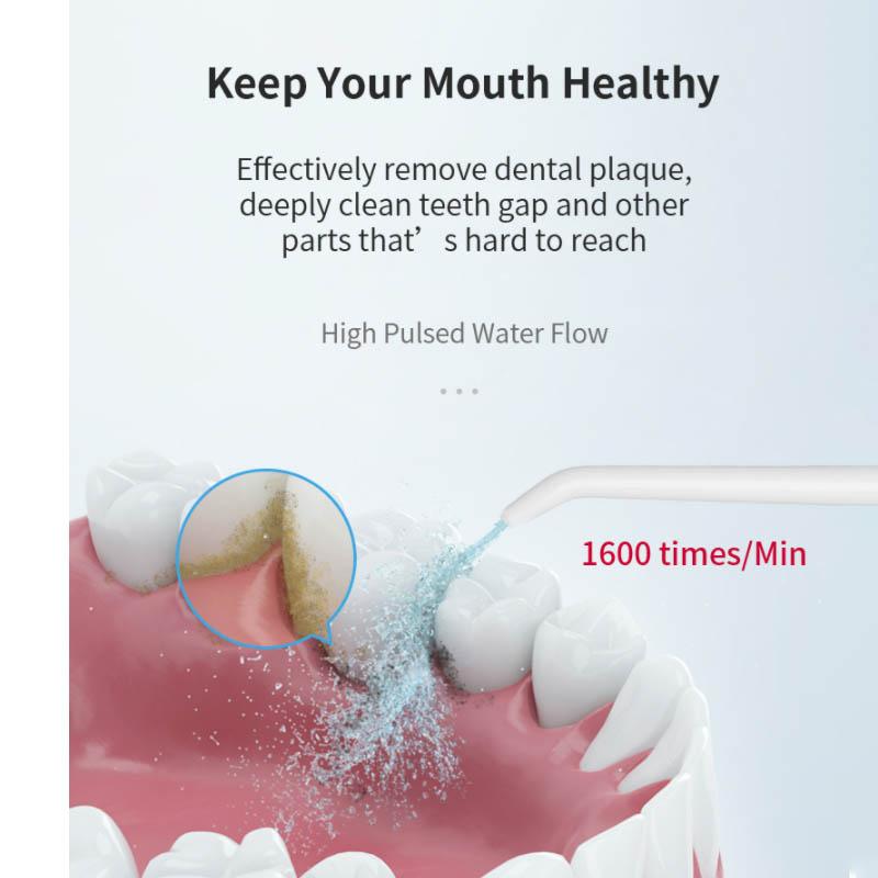 Household Portable Electric Tooth Flusher Interdental Irrigator Orthodontic Portable Tooth Cleaner Water Dental Flossing Artifact