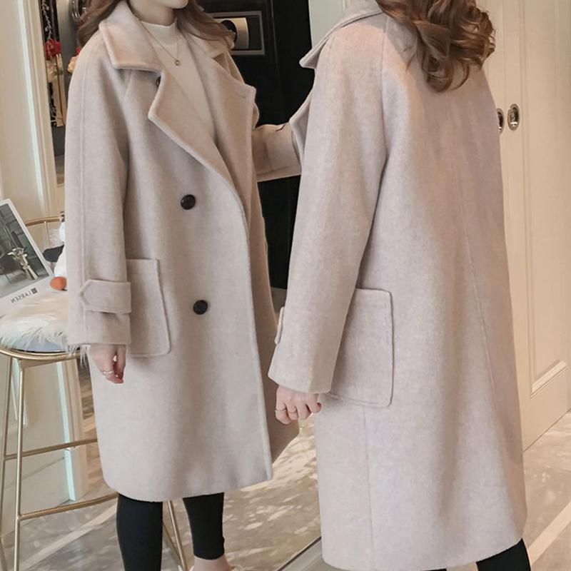 Urban Fashion Mid-length Women's Windbreaker Winter Sexy Slim-fit Plus Size Women's Jacket