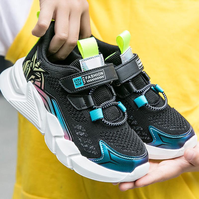 Children's Shoes Kids Spring and Summer Children's Sneakers Single Mesh Small Boys Running Big Children's Breathable Mesh Surface