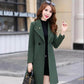 Long Phoenix Woolen Coat Women's Mid-length Korean Style Autumn and Winter Slim Woolen Coat