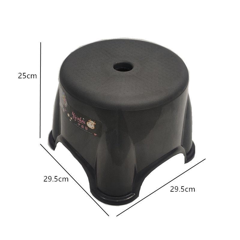 Lightweight Plastic Stool Household Thickened Round Bench Shoe Change Seat Portable Low Stool Stackable