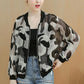 Chiffon Jacket Summer Thin Loose Camouflage Long-sleeved Sun Protection Clothing Female Bat Shirt Short Baseball Uniform