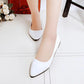 Spring Women's Pointed Toe Shoes Non-slip Outer Wear Low-top Waterproof  Casual Shoes Single Shoes