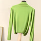 Spring New Women's Half Turtleneck Bottoming Shirt with A Slim Plus Size Top