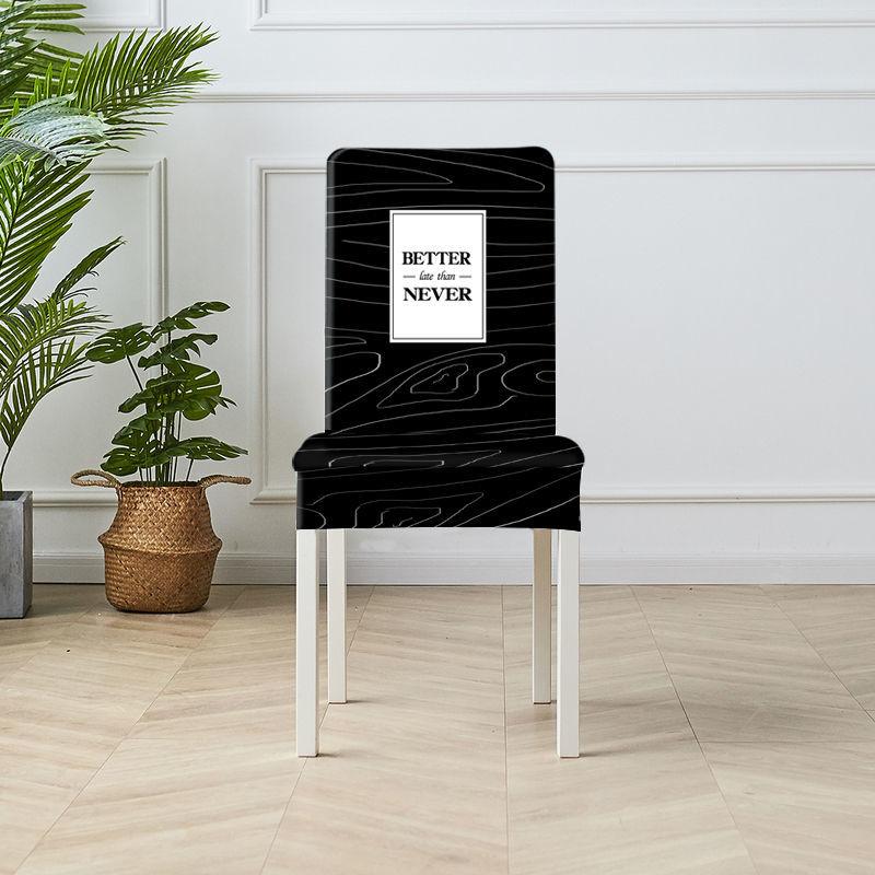 2/4/6pcs High-quality Printed Stretch Chair Cover Elastic Dining Chair Covers for Party Office Banquet Hotel Home Decoration