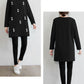Fashion Women Long Sleeve Embroidered Solid Polyester T-Shirt Autumn  Femininas Basic Tops Loose Chemise Tunic Pullover