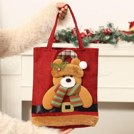 Christmas Gift Handbag Apple Bag Children's Christmas Gift Bag Lovely Cartoon Apple Bags