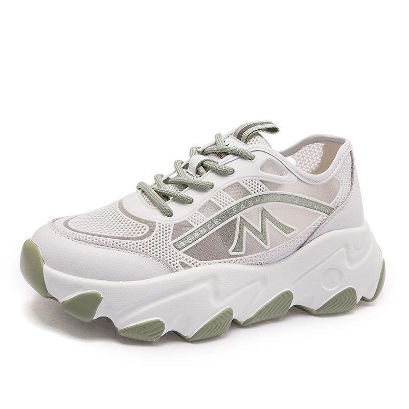 Sneaker Shoes Women Platform Shoes Summer White Wedges Sneakers Ladies Trainers Chunky Sneakers Women  Shoes