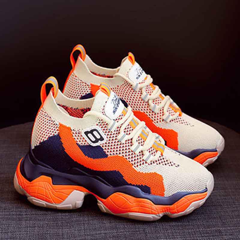 Size34-40 Women Mesh Sneakers Student Non-slip Basketball Shoes Breathable Running Shoes
