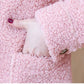 Lapel Lamb Wool Coat Winter Fashion Short Thick Warm Plush Cotton Coat Suitable for Young and Middle-aged Women