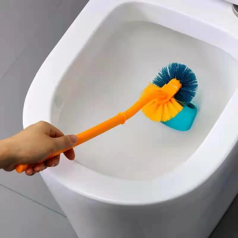 Toilet Cleaning Supplies Toilet Brush No Dead Ends Wash Toilet Brush Long Handle Household Toilet Clean Toilet Brush Toilet Brush Set