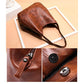 PU Dumplings Solid Color Lady Women Bag Retro Shoulder Bag Large Capacity Handbag