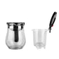 Drinkware 500ML Heat Resistant Glass Tea Pot with Filter Coffee Tea Leaf Herbal Convenient Office