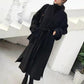 Urban Fashion Solid Women Casual Woolen Coat Female Long Windbreaker Jackets Korean Wool Coat Lady Overcoats