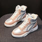 Winter High-top Flat-bottomed Cotton Shoes Women Plus Velvet Thickening Warm and Comfortable Casual Shoes