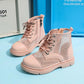 Girls' Shoes Girls' Short Martin Boots Spring Summer Breathable Net Boots Foreign Style Spring Single Leather Boots