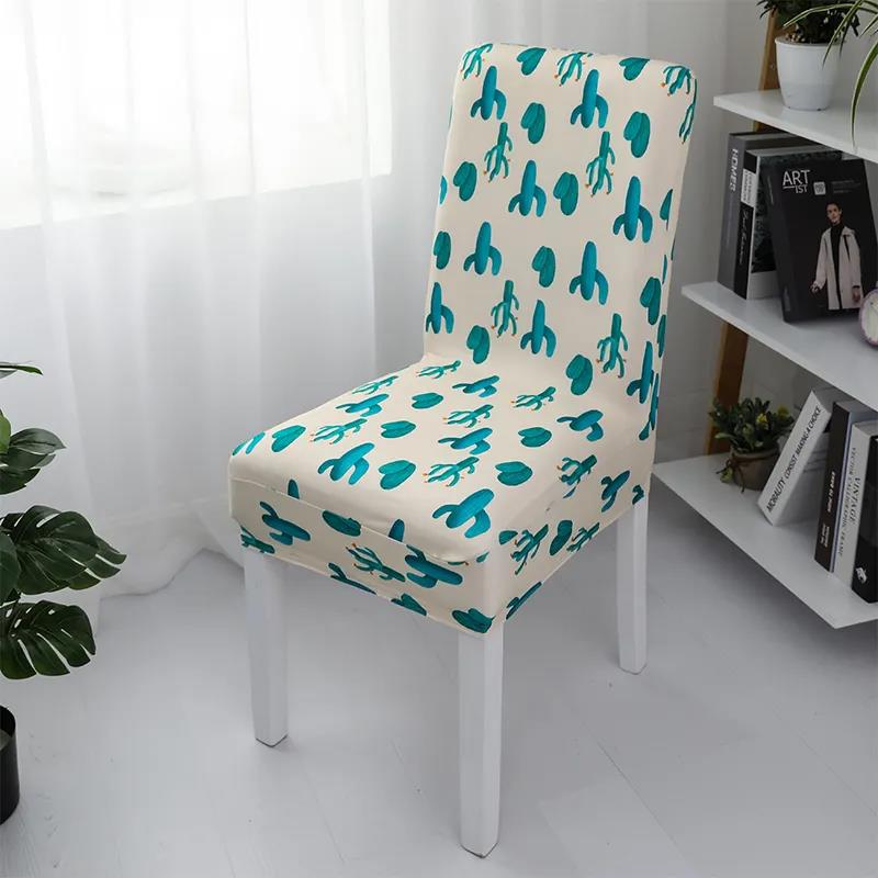 Multicolor Printed Chair Cover Cover Home Stool Cover Cover Dining Table Chair Cover Four Seasons Universal Backrest Seat Cover Fabric