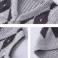 Knitted Baby Vest Children's Checker Printed Vest Boys Knitted V-neck Vest Fall/ Winter Outwear