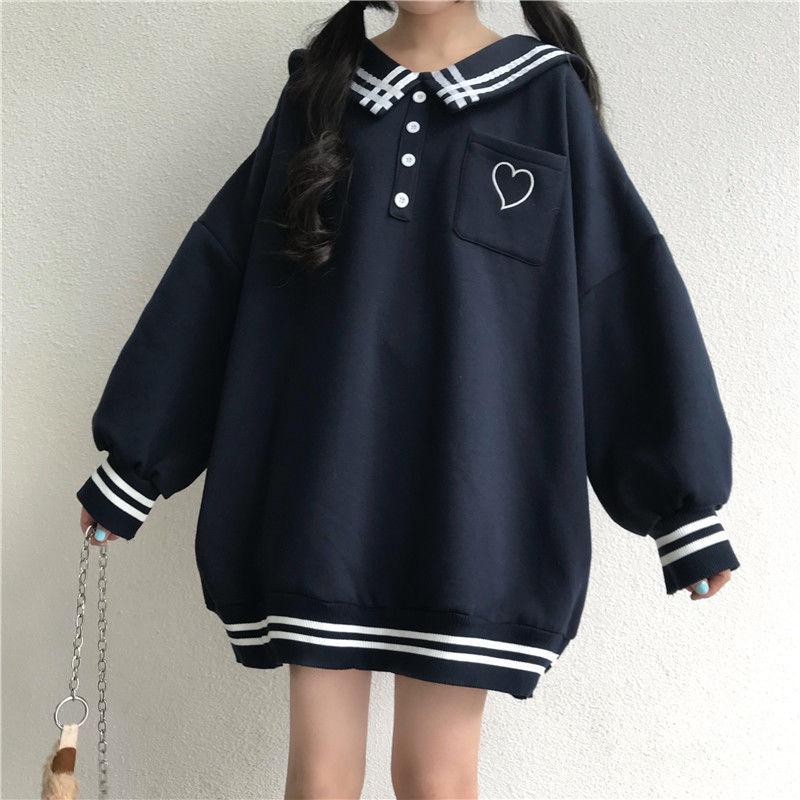 Winter Sweatshirt Women Fashion Oversized Loose Pullover Long Hoodies Lantern Sleeve Women Hoodies Sweatshirt Plus Size Casual Top Clothes