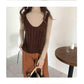 V-neck sexy camisole halter shirt loose sleeveless knit vest small suspenders sweater autumn