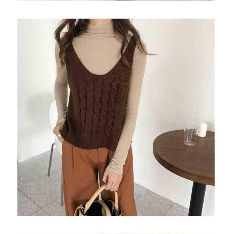 V-neck sexy camisole halter shirt loose sleeveless knit vest small suspenders sweater autumn