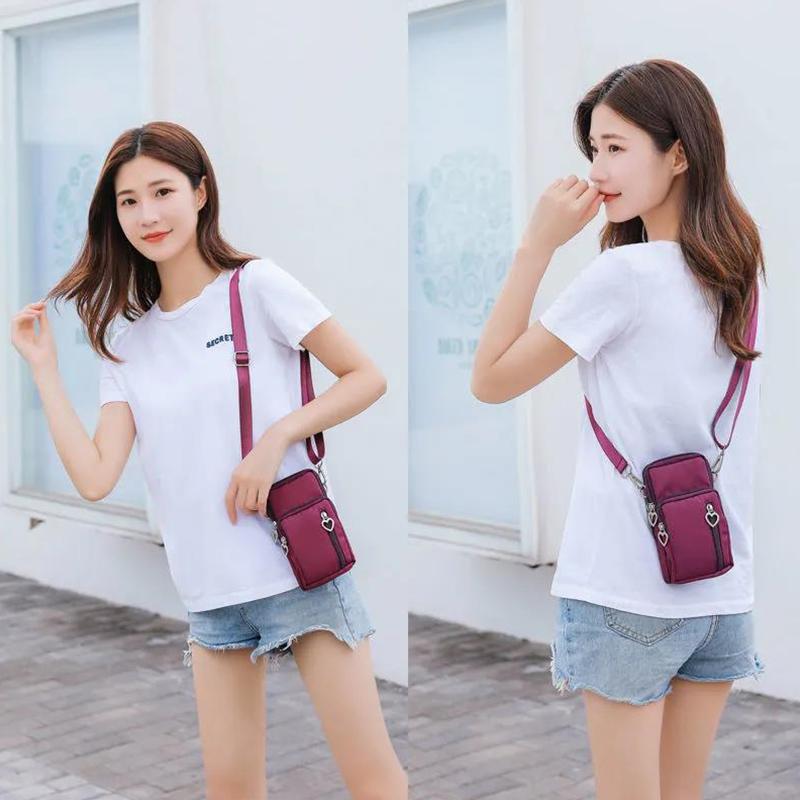 Mobile Phone Bag Female Messenger Mini Bag Mobile Phone Bag Universal Hanging Neck Wrist Coin Purse